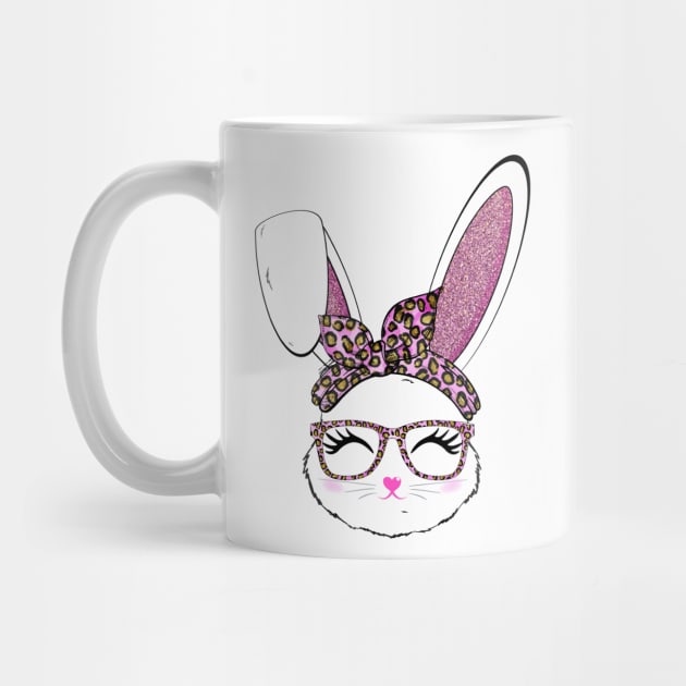 Cute Easter Bunny Face For Women Girls Kids by jodesigners